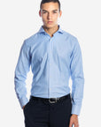 CAMICIA 100% COTONE FIL A FIL TINTA UNITA