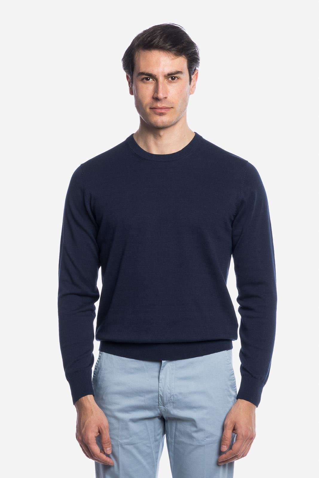 LONG SLEEVE COTTON THREAD SWEATER