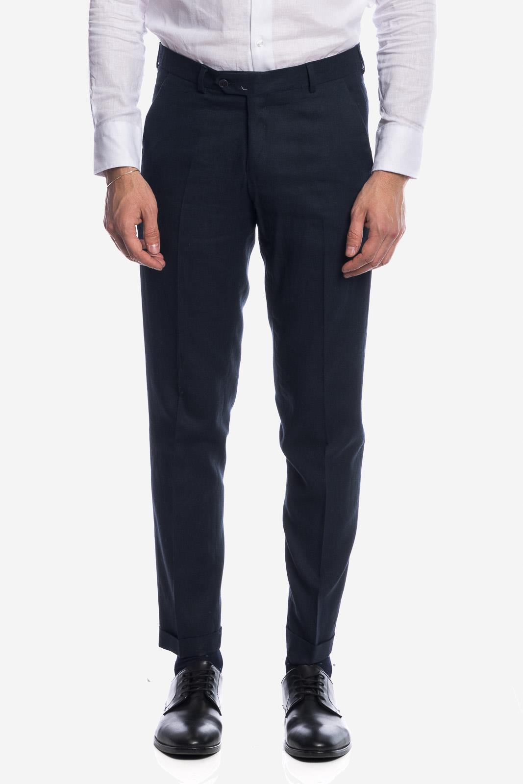 PANTALONE CLASSICO DA ABITO IN LINO