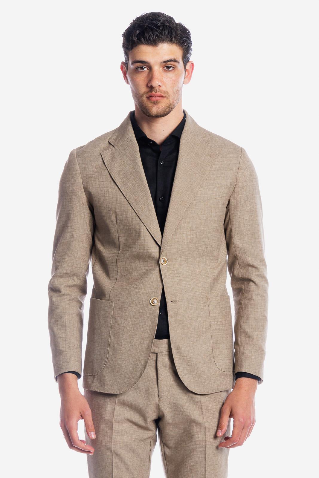 MELANGE SINGLE BREASTED JACKET