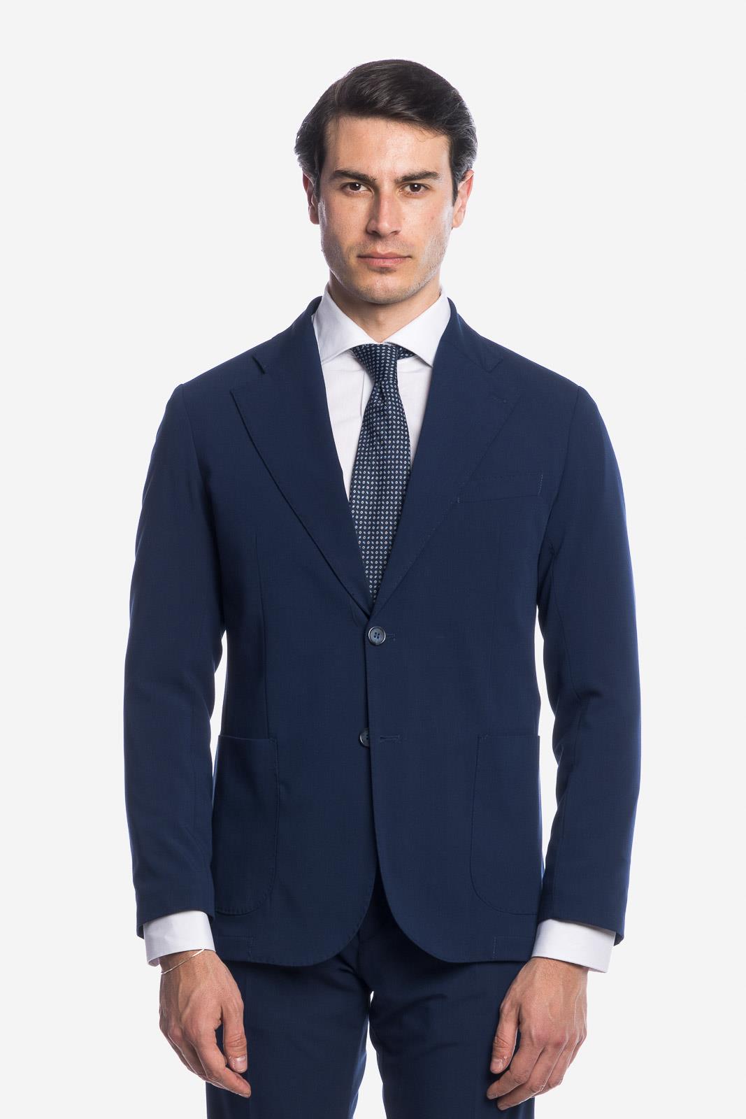 SOLID COLOR SINGLE BREASTED SUIT JACKET