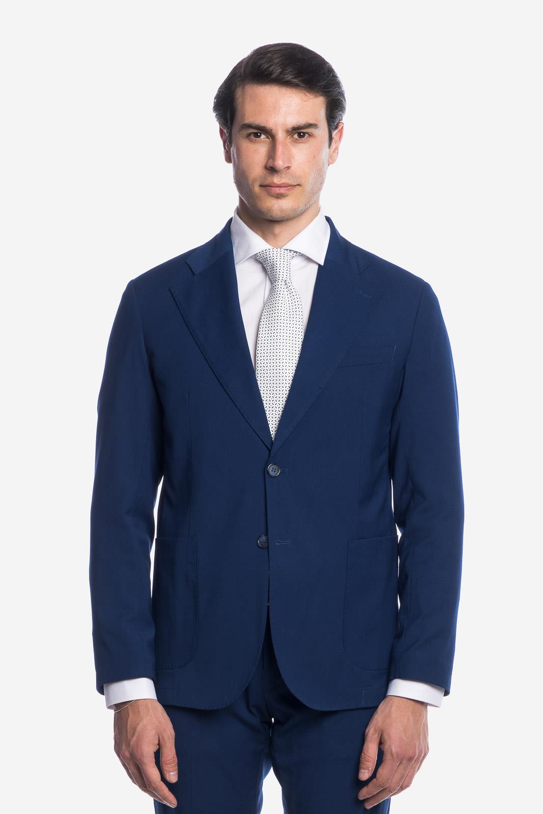 SOLID COLOR SINGLE BREASTED SUIT JACKET
