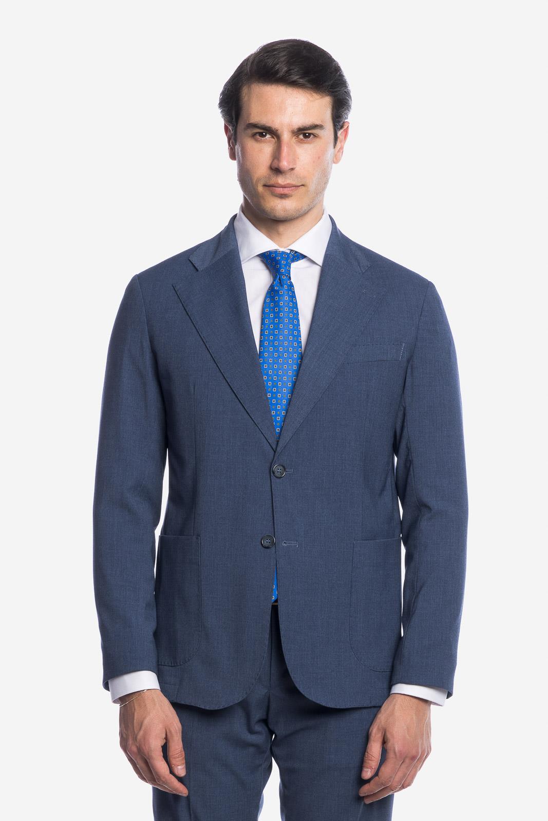 SOLID COLOR SINGLE BREASTED SUIT JACKET
