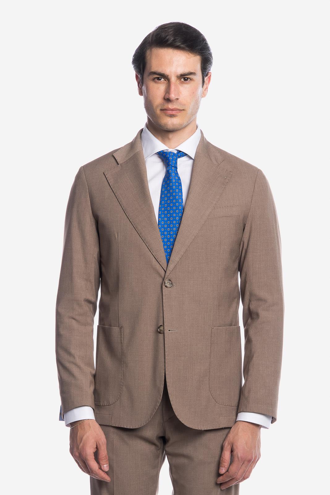 SOLID COLOR SINGLE BREASTED SUIT JACKET