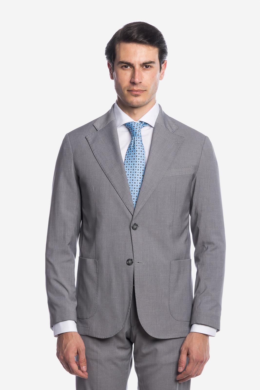 SOLID COLOR SINGLE BREASTED SUIT JACKET