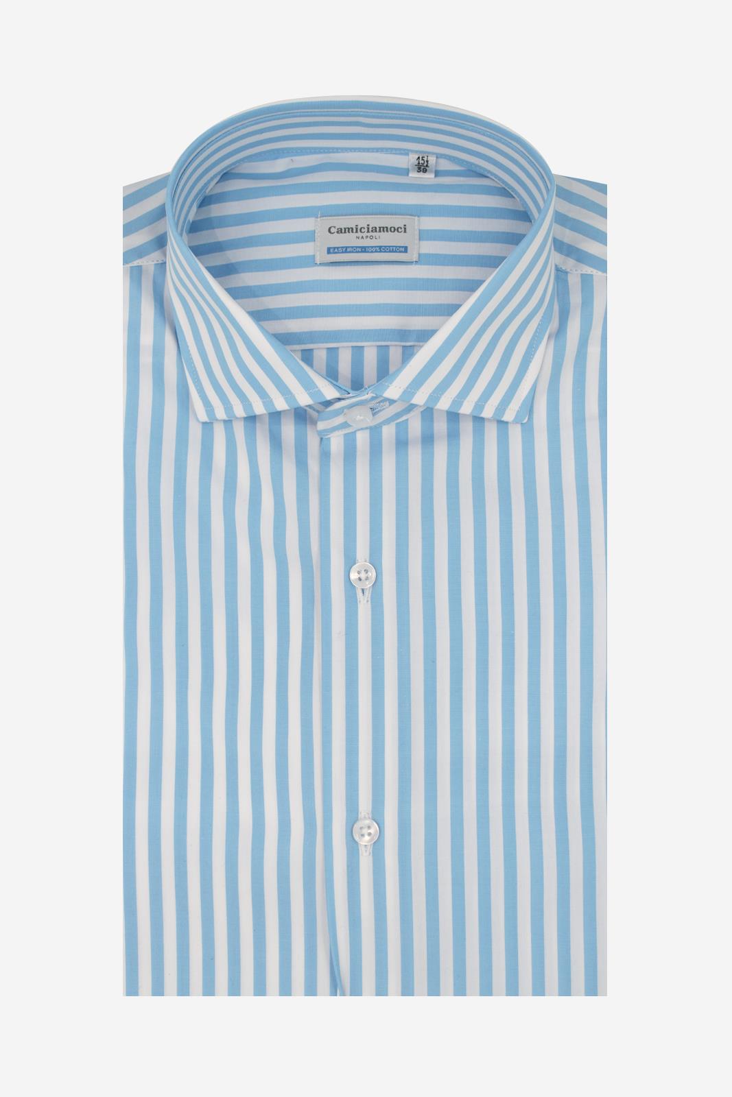 CAMICIA 100% COTONE RIGA EXTRA LARGA
