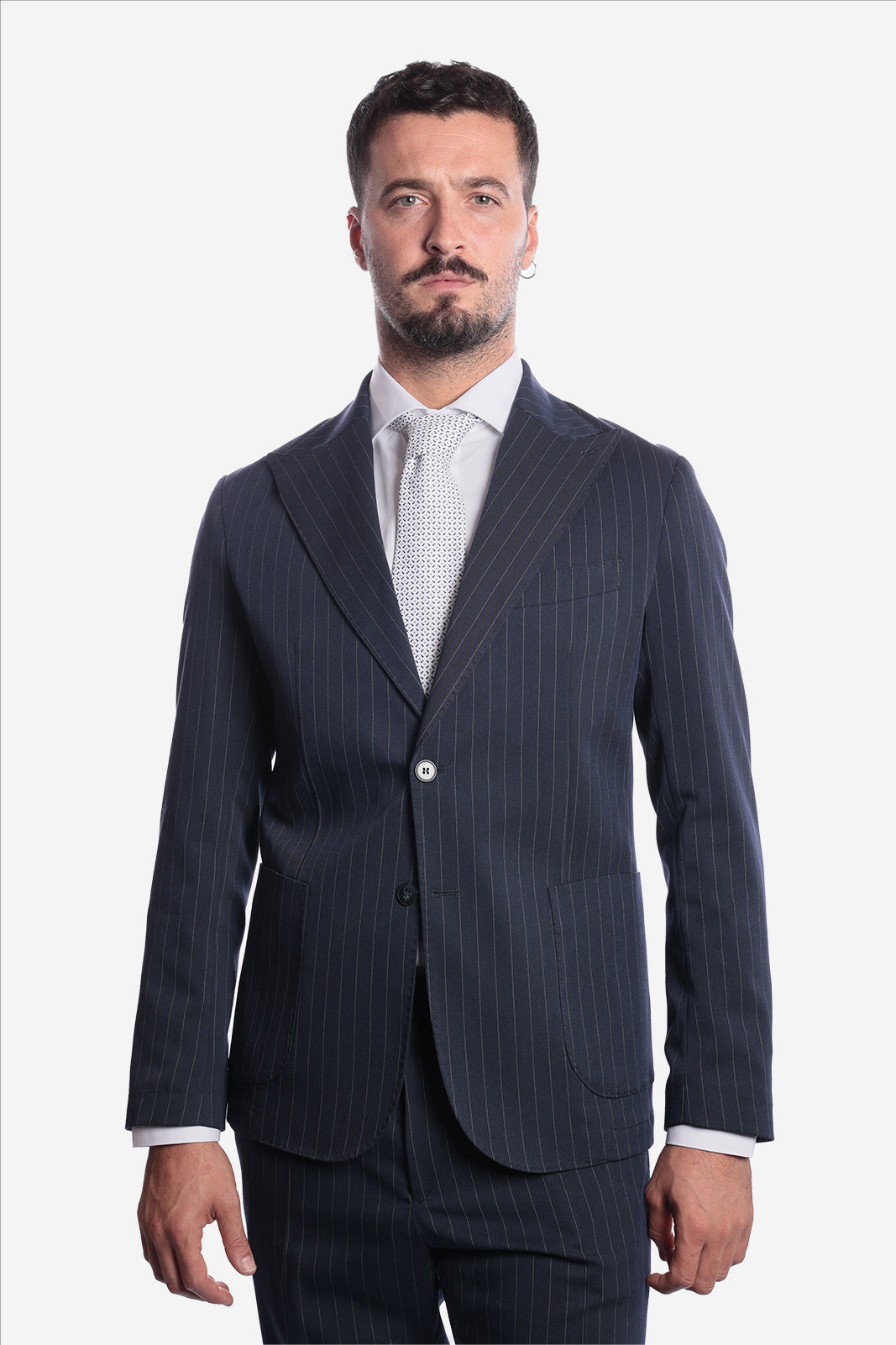SINGLE BREASTED PINSTRIPE JACKET