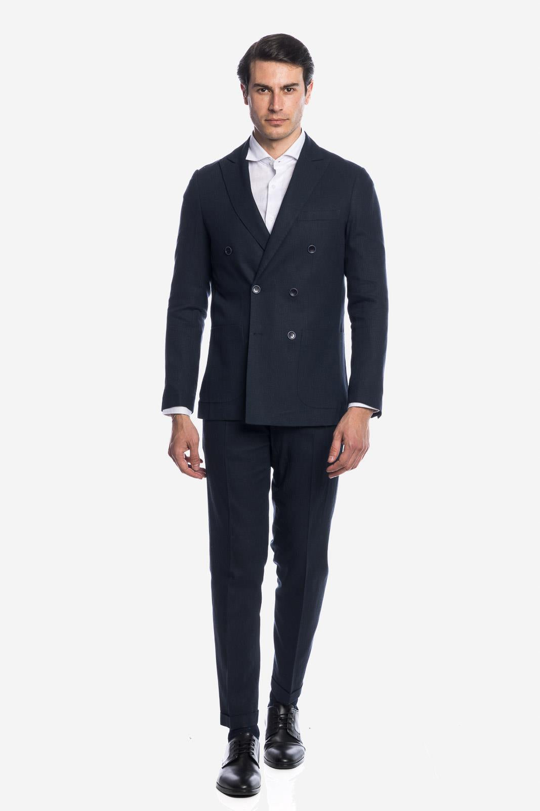 PANTALONE CLASSICO DA ABITO IN LINO