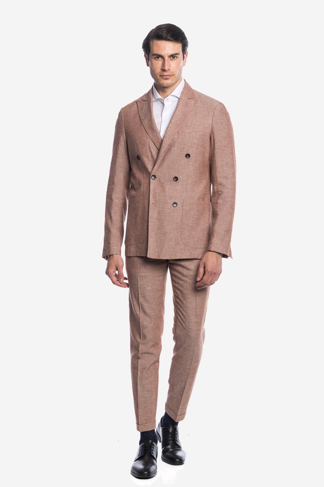 PANTALONE CLASSICO DA ABITO IN LINO