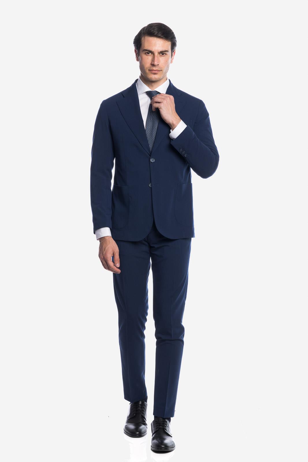 SOLID COLOR SINGLE BREASTED SUIT JACKET