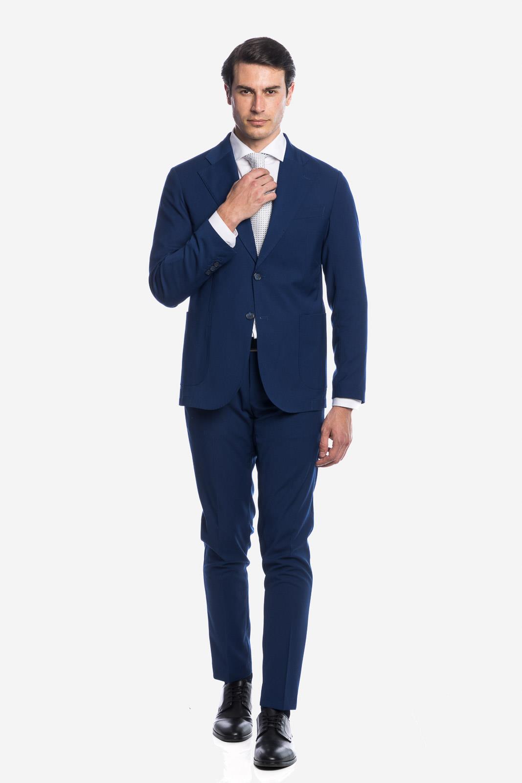 SOLID COLOR SINGLE BREASTED SUIT JACKET