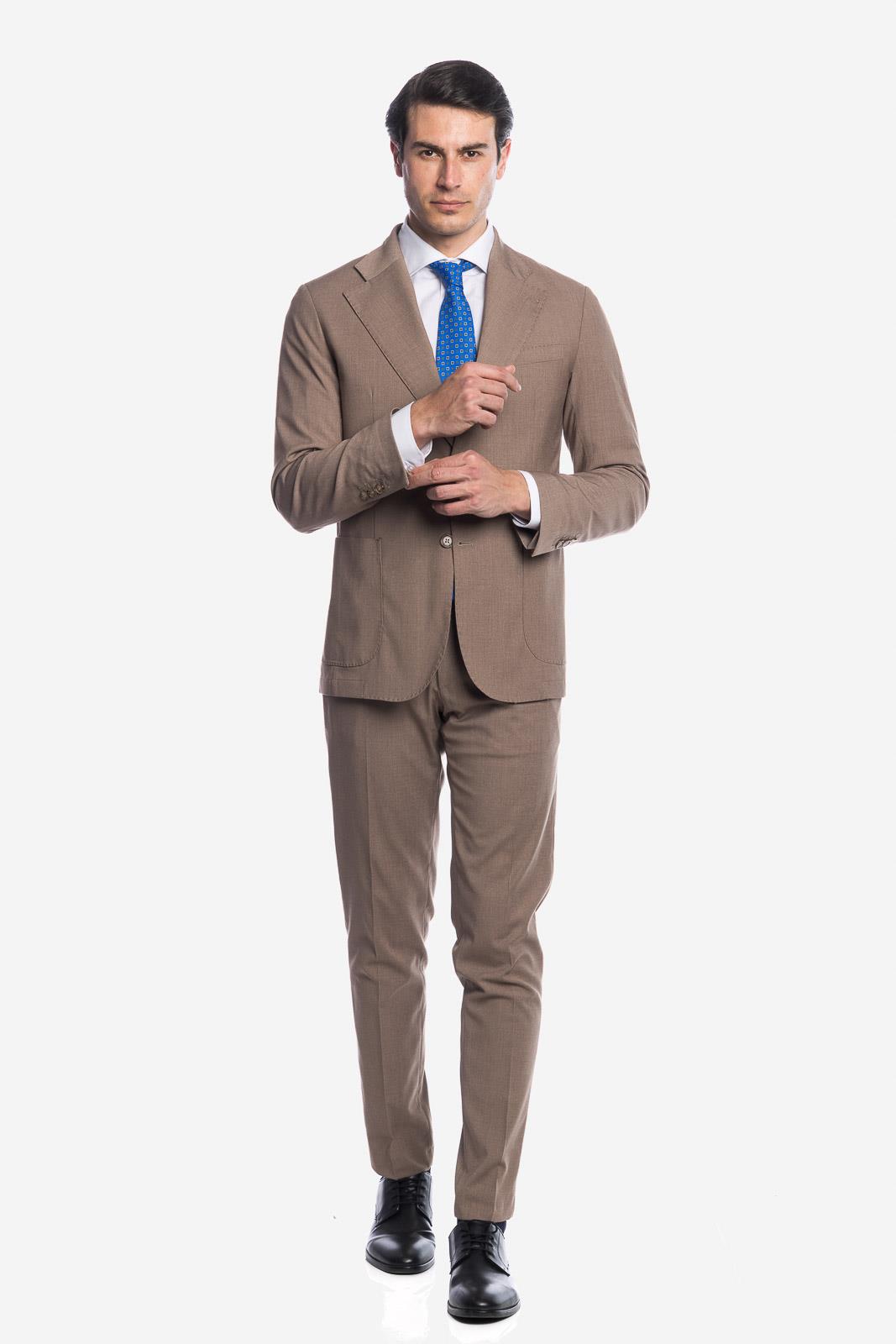 SOLID COLOR SINGLE BREASTED SUIT JACKET