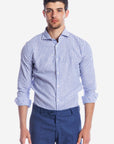 Camicia 100%lino riga media