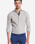 CAMICIA 100% LINO TINTA UNITA