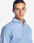CAMICIA 100% COTONE FIL A FIL TINTA UNITA