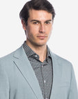 SINGLE BREASTED JACKET GRISA AQUA GREEN