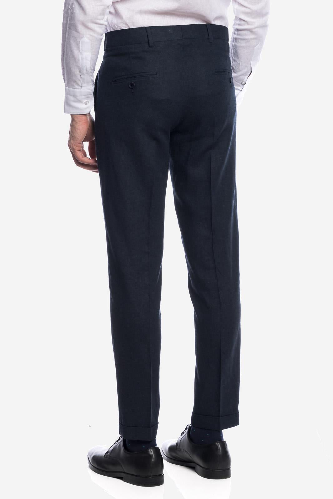 PANTALONE CLASSICO DA ABITO IN LINO