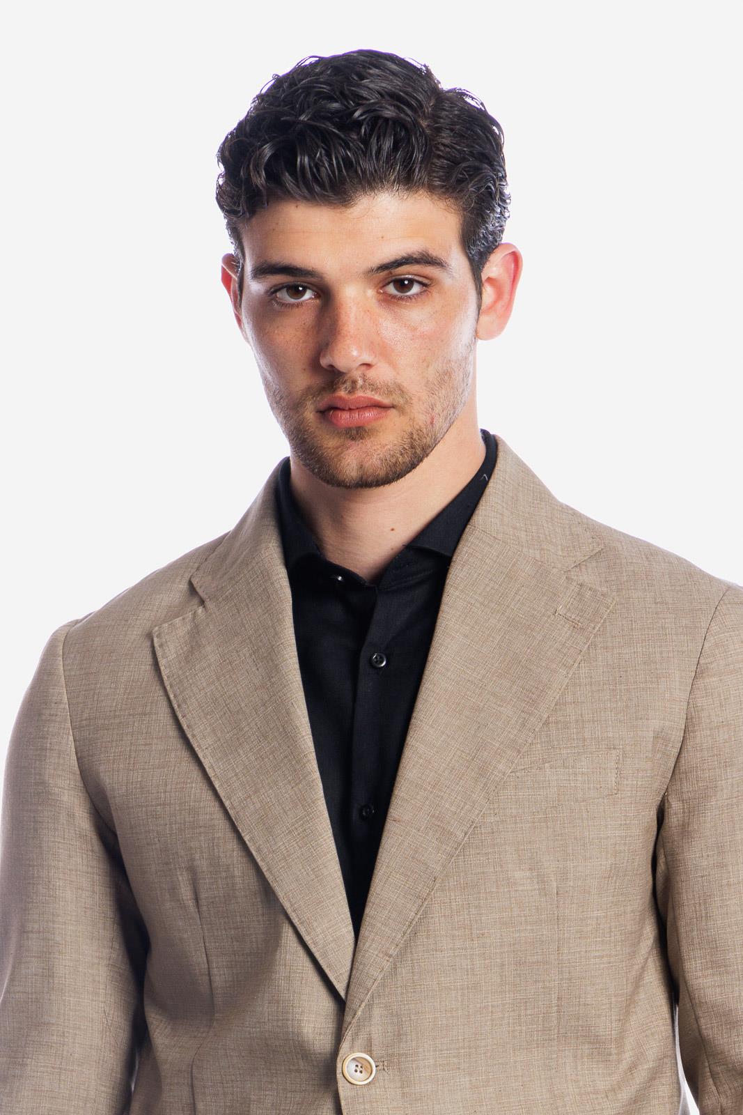 MELANGE SINGLE BREASTED JACKET