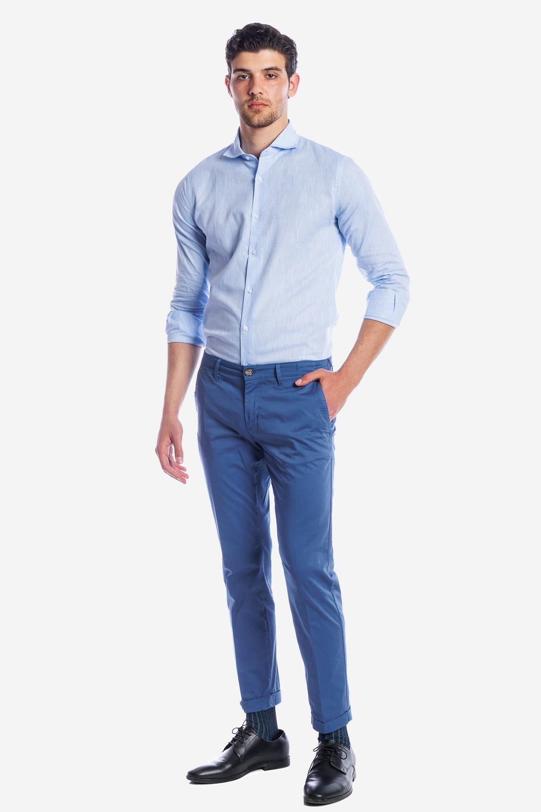 CAMICIA 100% LINO TINTA UNITA