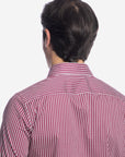 Camicia facile stiro con fantasia doppio-cache