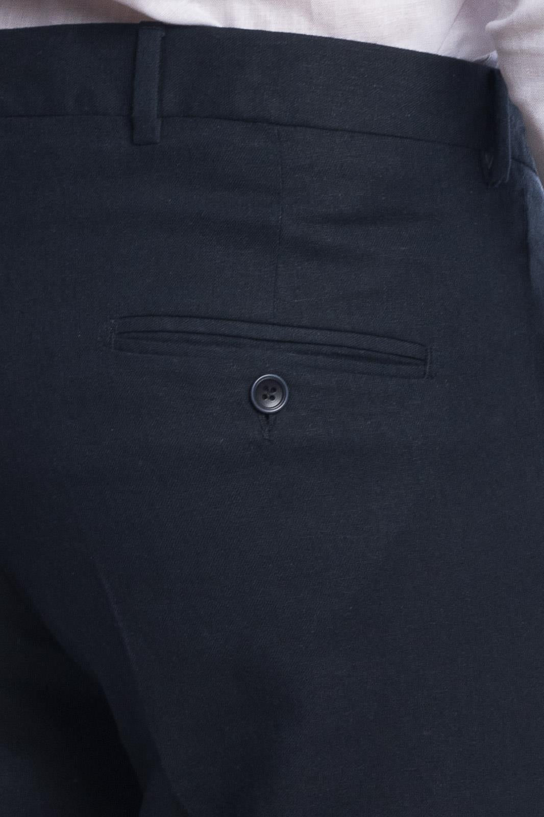 PANTALONE CLASSICO DA ABITO IN LINO