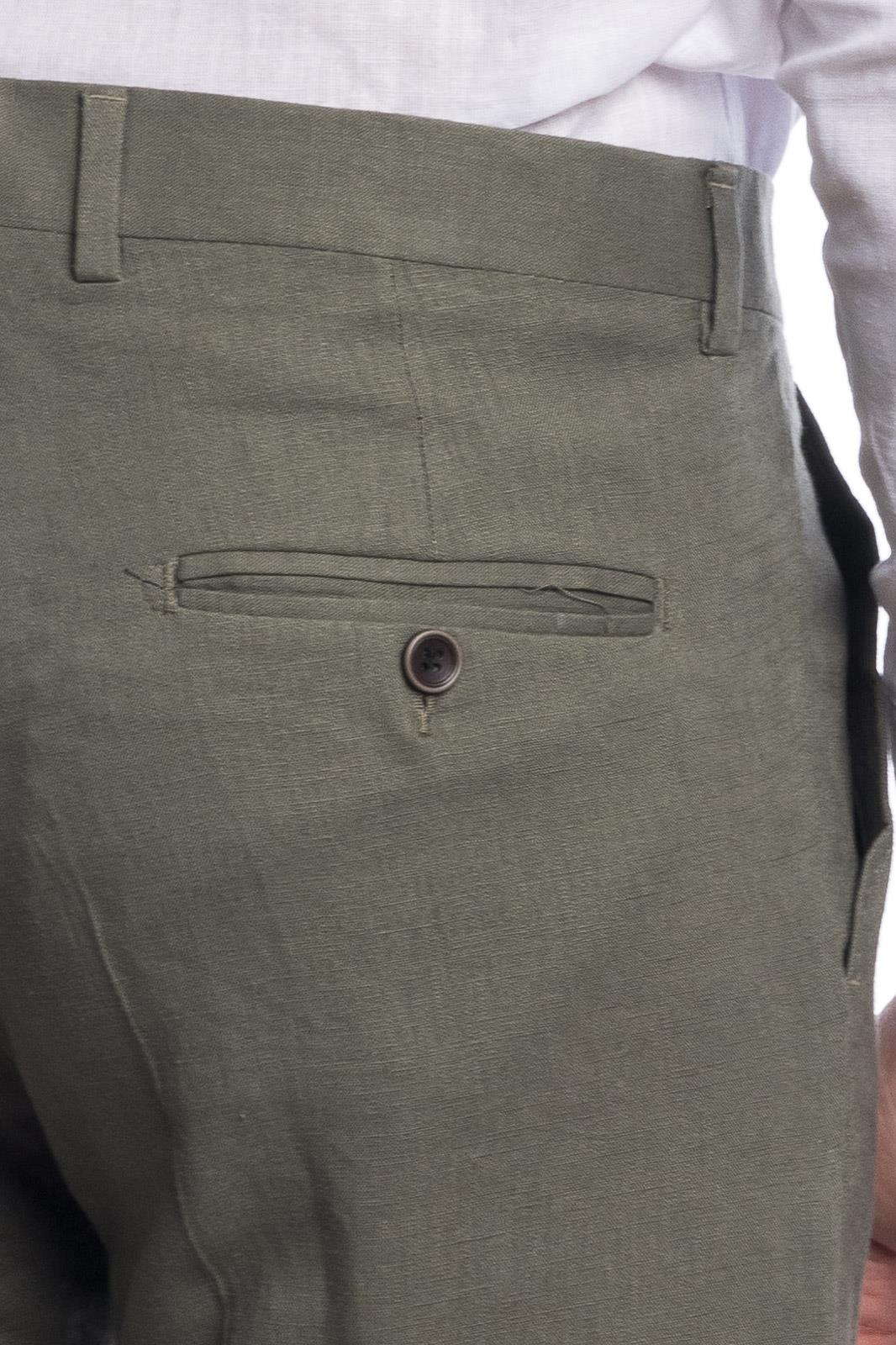 PANTALONE CLASSICO DA ABITO IN LINO