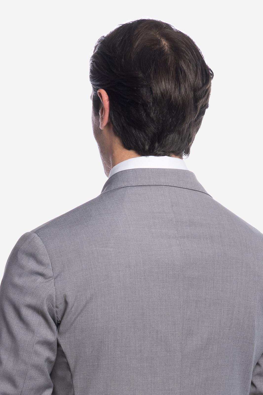 SOLID COLOR SINGLE BREASTED SUIT JACKET
