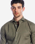 CAMICIA 100% LINO TINTA UNITA