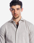 CAMICIA 100% LINO TINTA UNITA