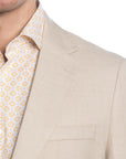 GIACCA MONOPETTO GRISA BEIGE