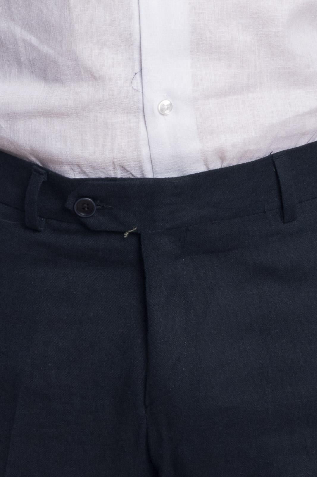 PANTALONE CLASSICO DA ABITO IN LINO