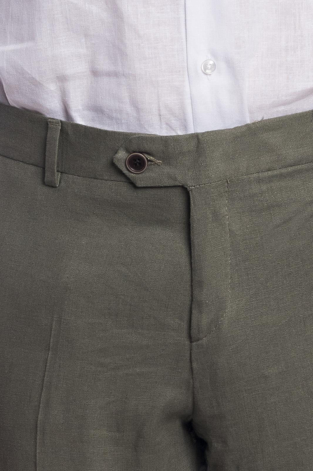 PANTALONE CLASSICO DA ABITO IN LINO