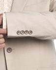 GIACCA MONOPETTO GRISA BEIGE