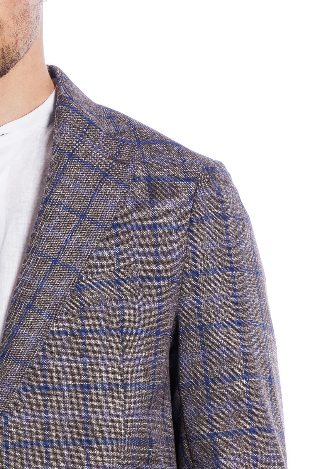 SINGLE BREASTED CHECKED JACKET