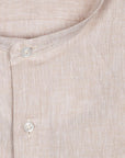 CAMICIA 100% LINO COREANA TINTA UNITA