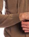 MAGLIA ZIP CON CAPPUCCIO