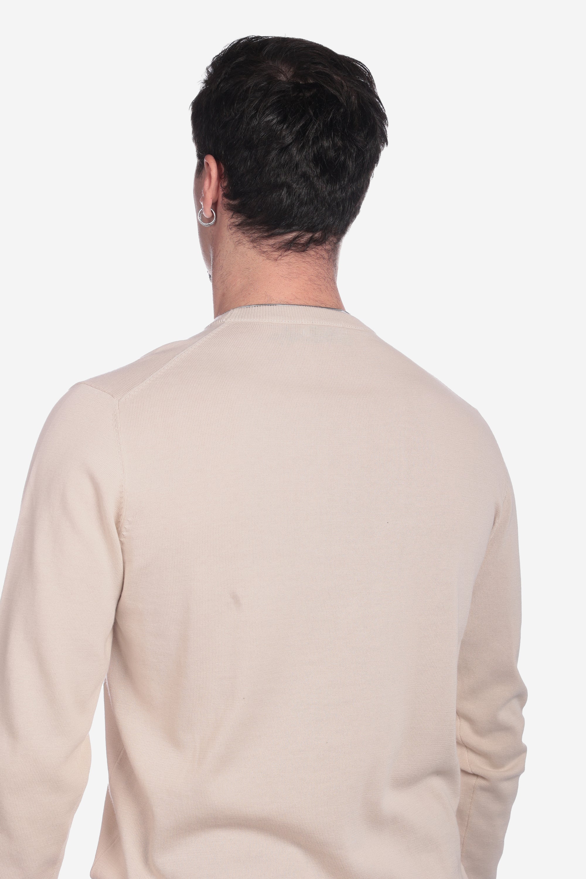 LONG SLEEVE COTTON THREAD SWEATER