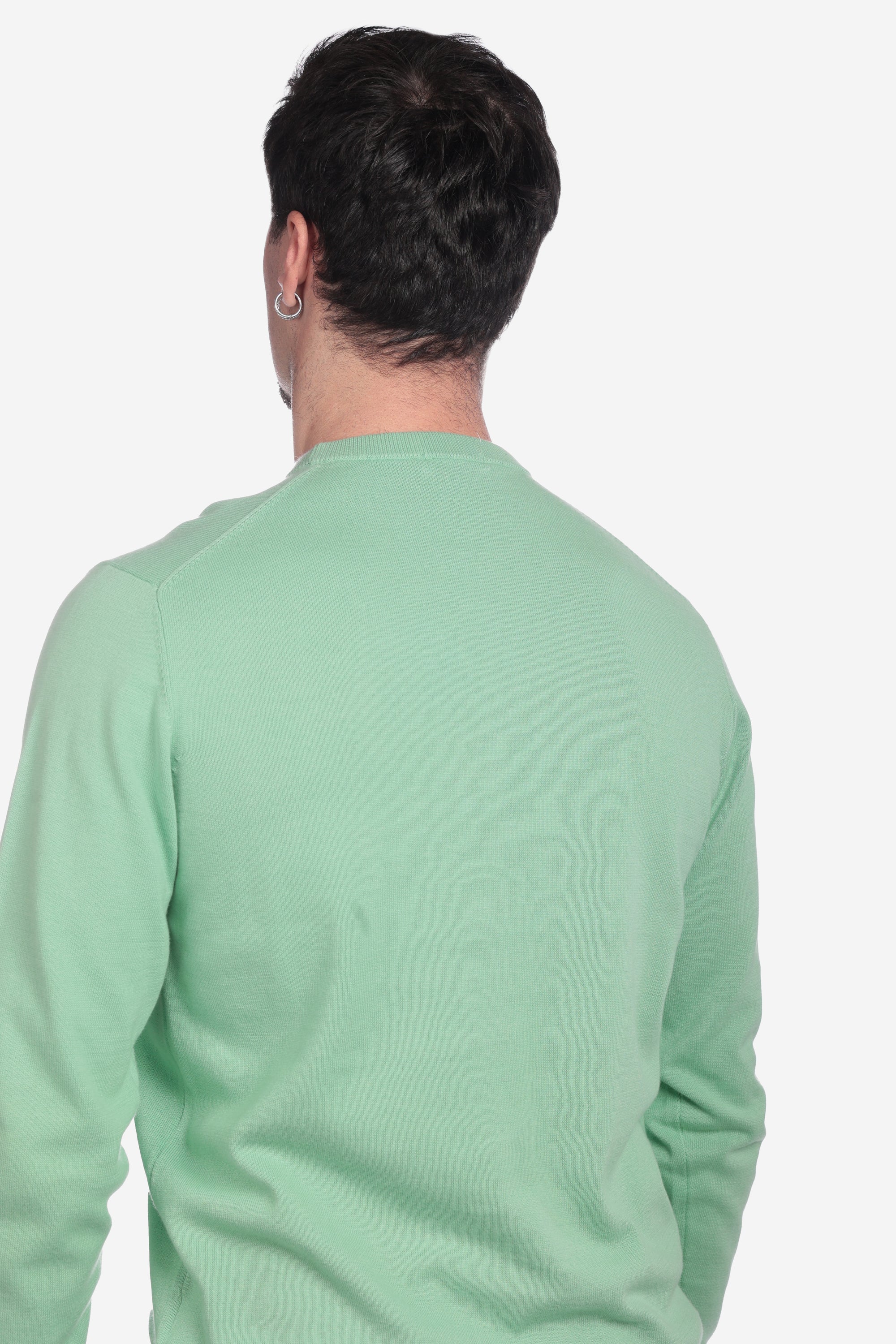 LONG SLEEVE COTTON THREAD SWEATER