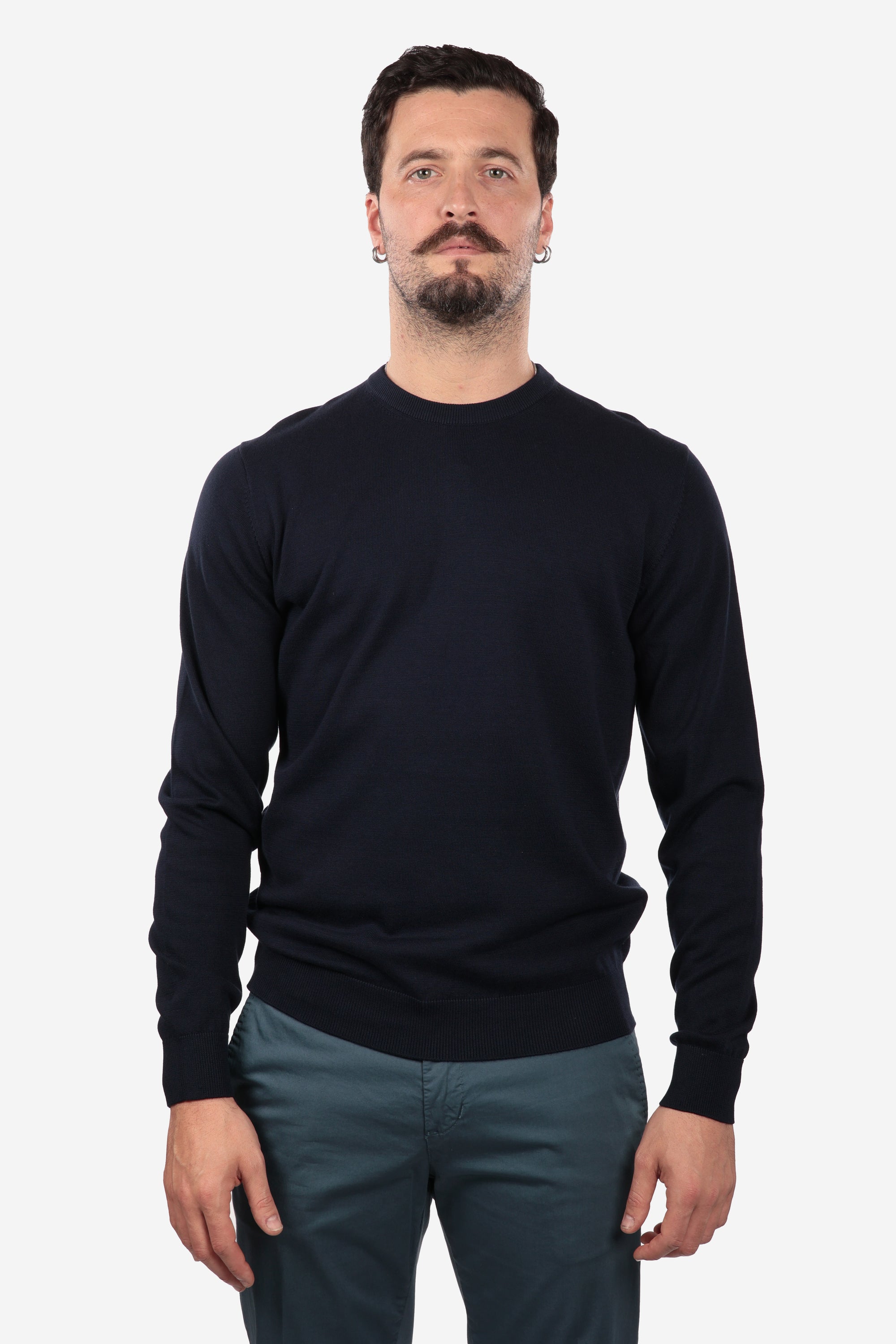 LONG SLEEVE COTTON THREAD SWEATER