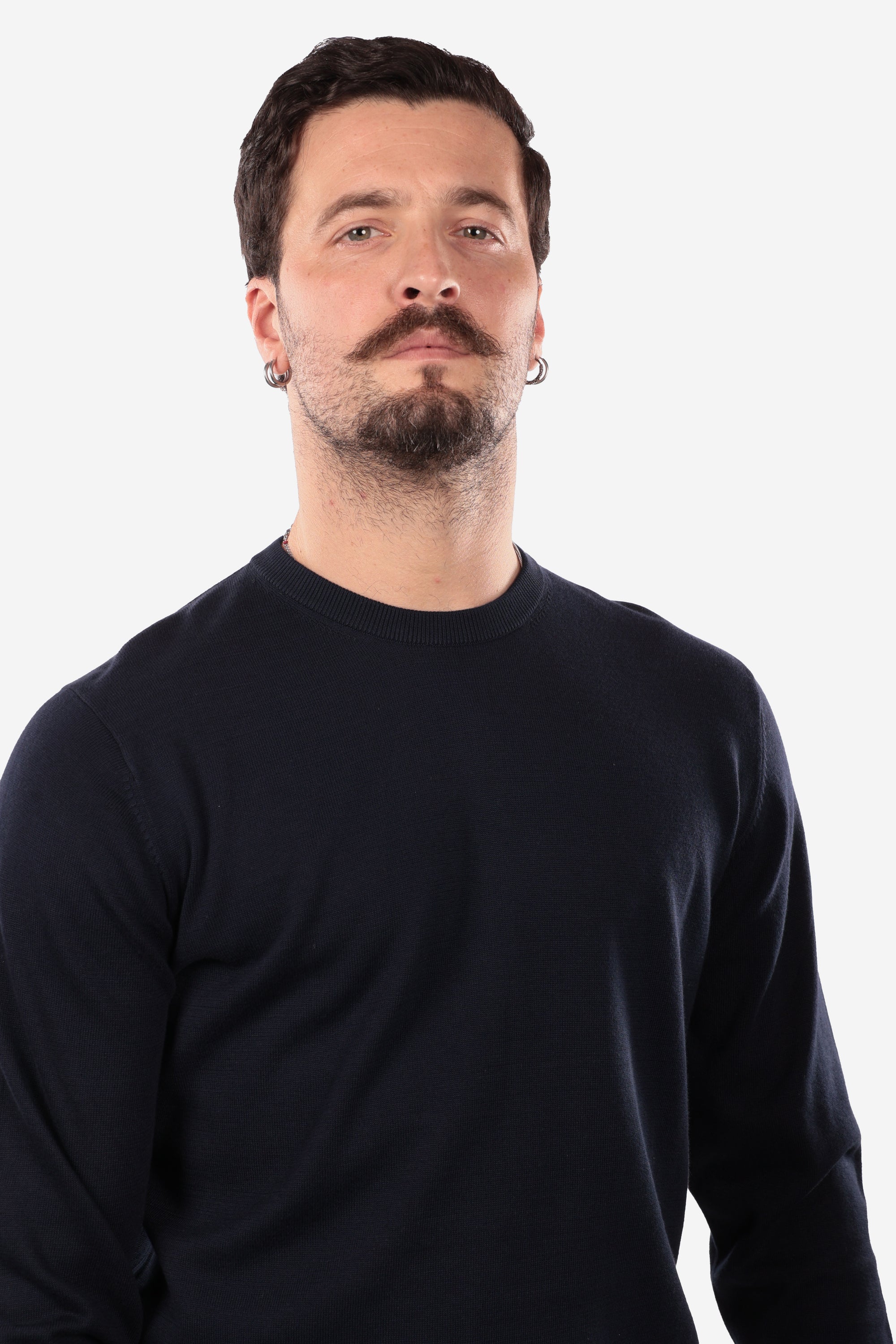 LONG SLEEVE COTTON THREAD SWEATER