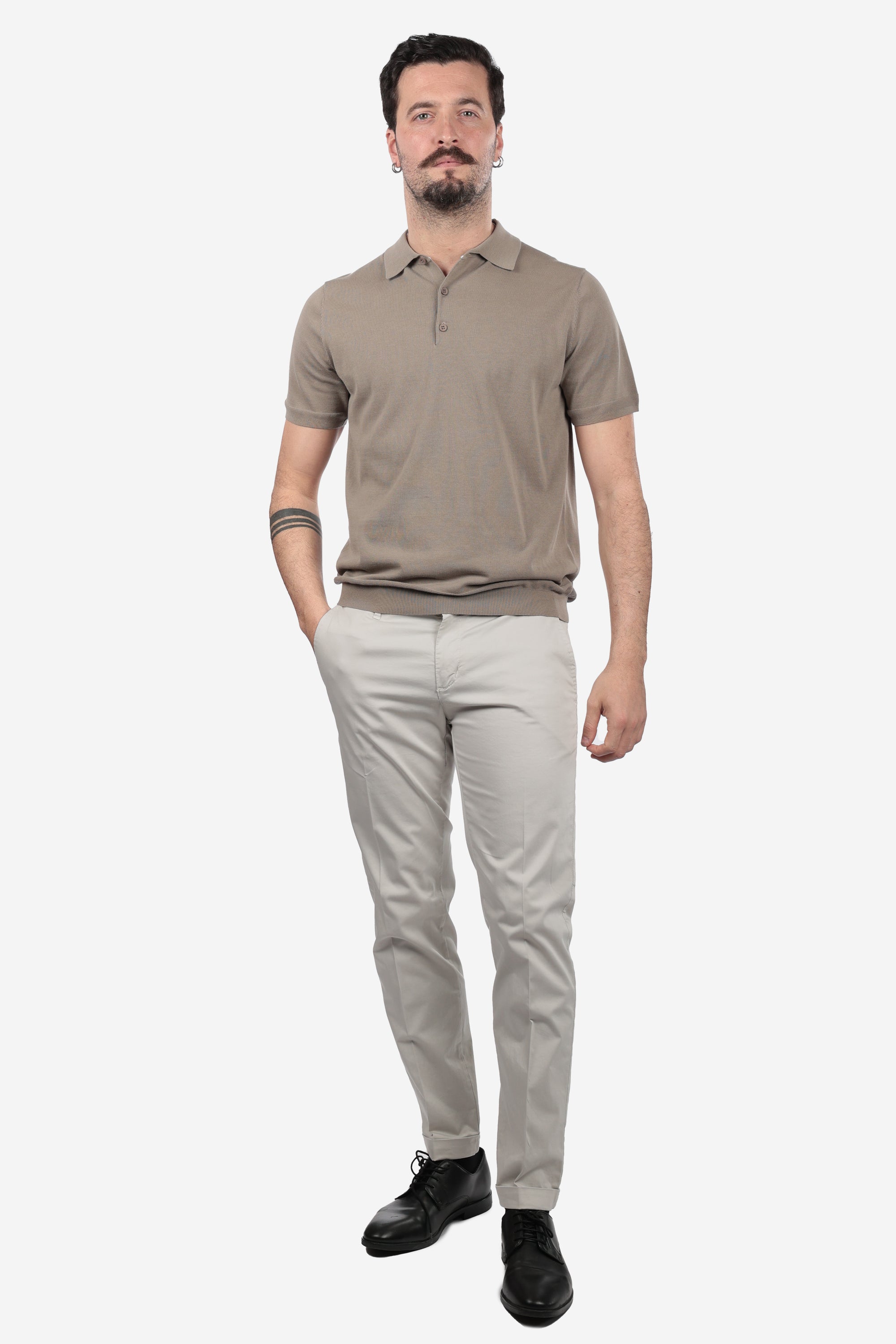 LIGHTWEIGHT 1-BUTTON THREAD POLO