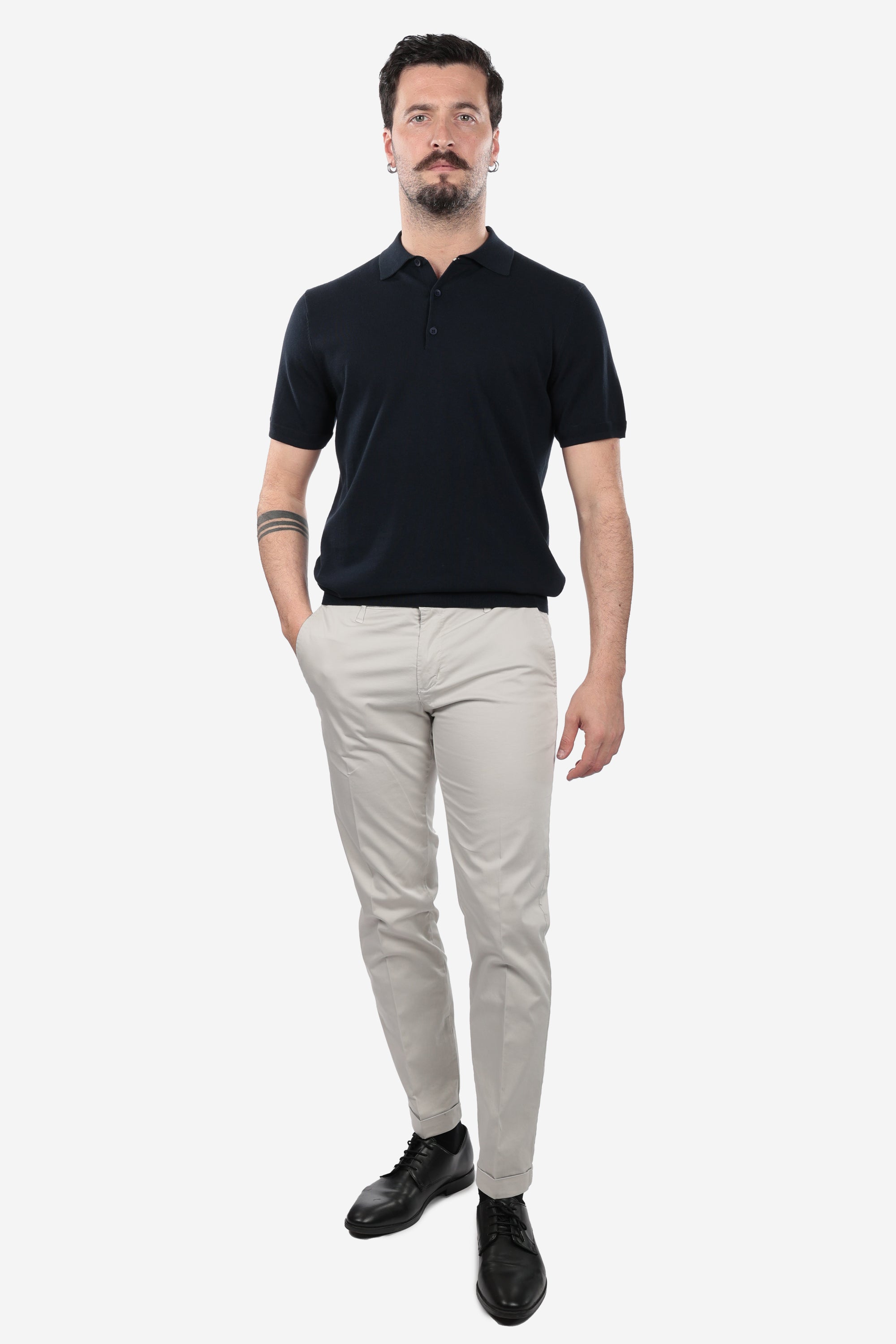 LIGHTWEIGHT 1-BUTTON THREAD POLO