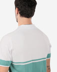 POLO IN COTONE DOPPIO COLORE NAVY
