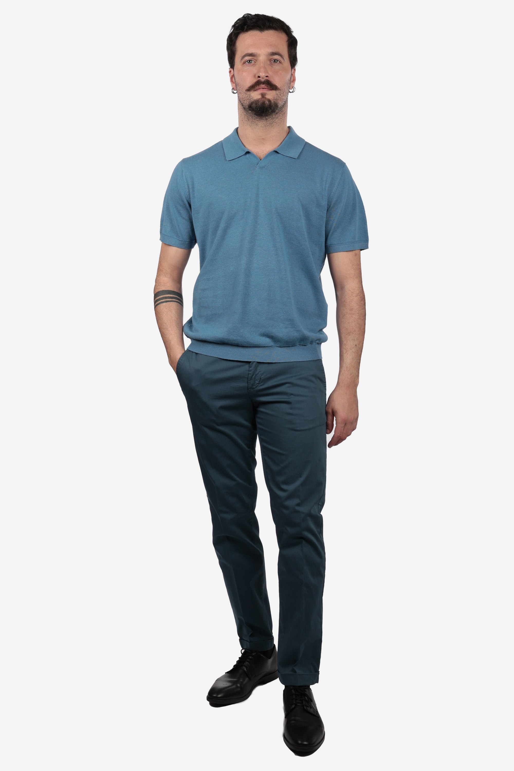 LINEN DERBY POLO