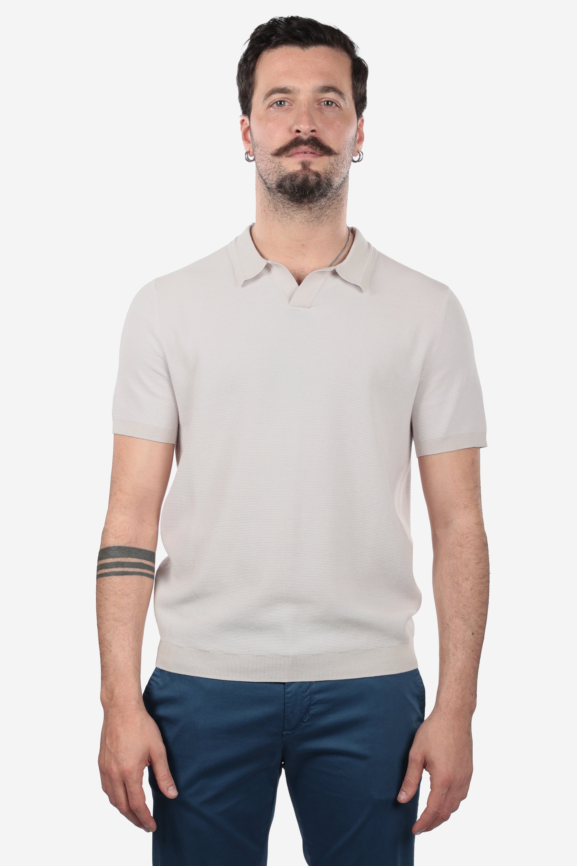 COTTON PIQUET POLO