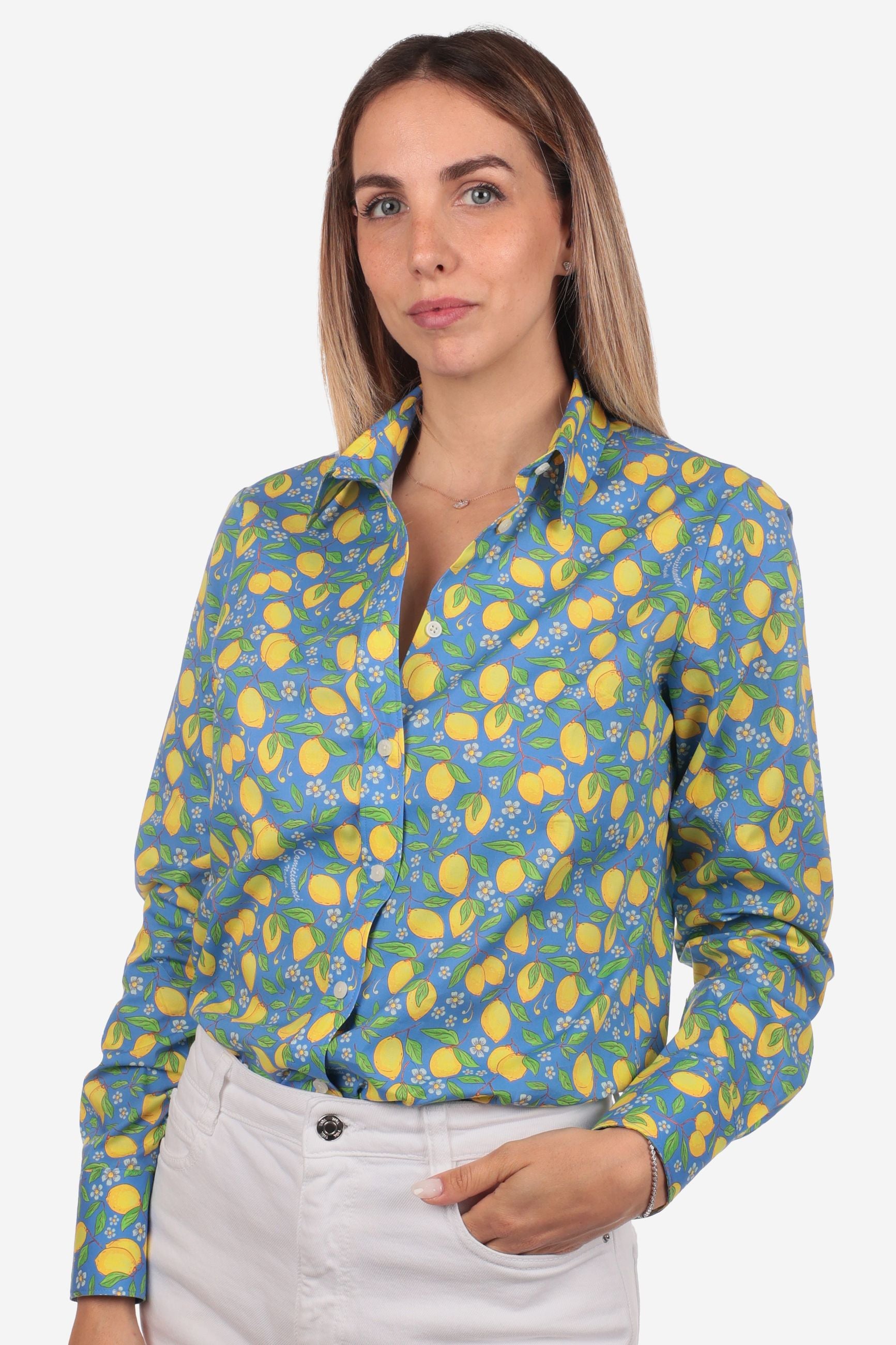 CAMICIA A FANTASIA FACILE STIRO POSITANO DONNA