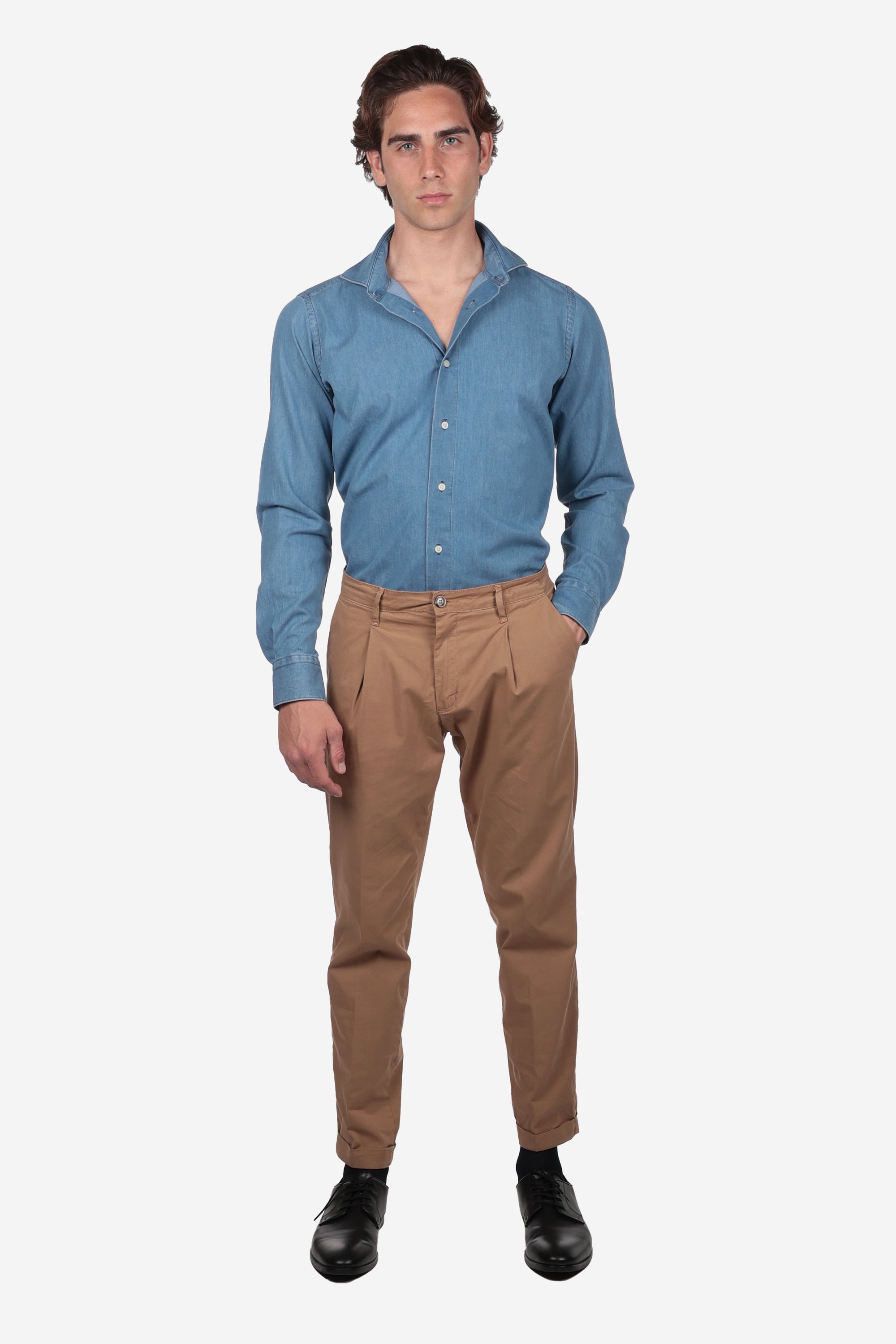 SOFT DARK DENIM SHIRT