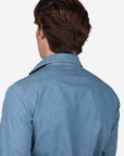 CAMICIA MORBIDA IN DENIM SCURO