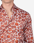 Camicia facile stiro a fantasia clivia
