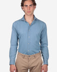 CAMICIA MORBIDA IN DENIM CHIARO